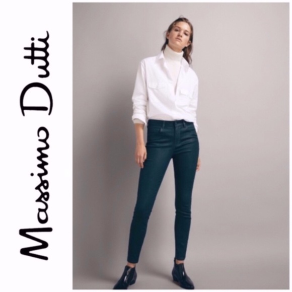 Massimo Dutti | Jeans | Massimo Dutti Wax Coated Skinny Jeans | Poshmark